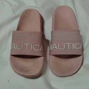 Nautica Women's Pink Slide Sandals